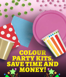 Ready to Order Colour Themed Party Packs & Kits | Party Save Smile